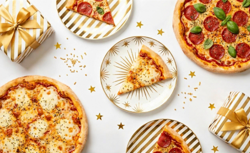 Пицца в подарок для именинников